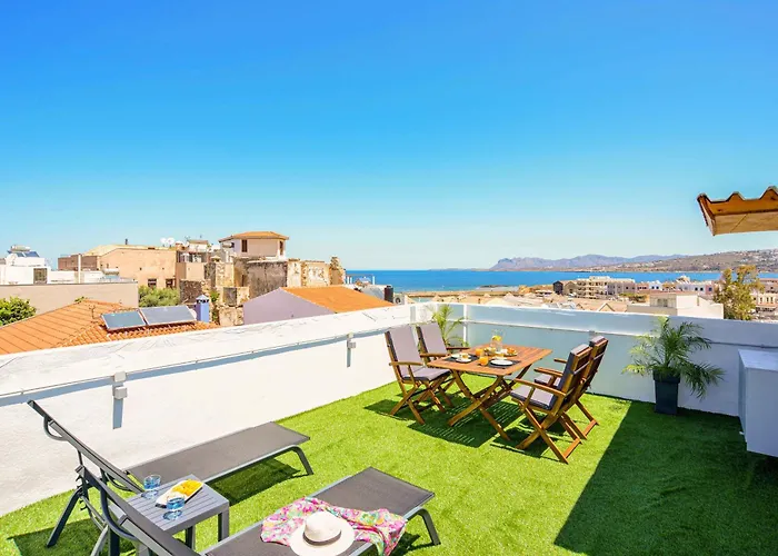 Old Town Loft With Sea View Roof Terrace And Private Parking Διαμέρισμα Χανιά